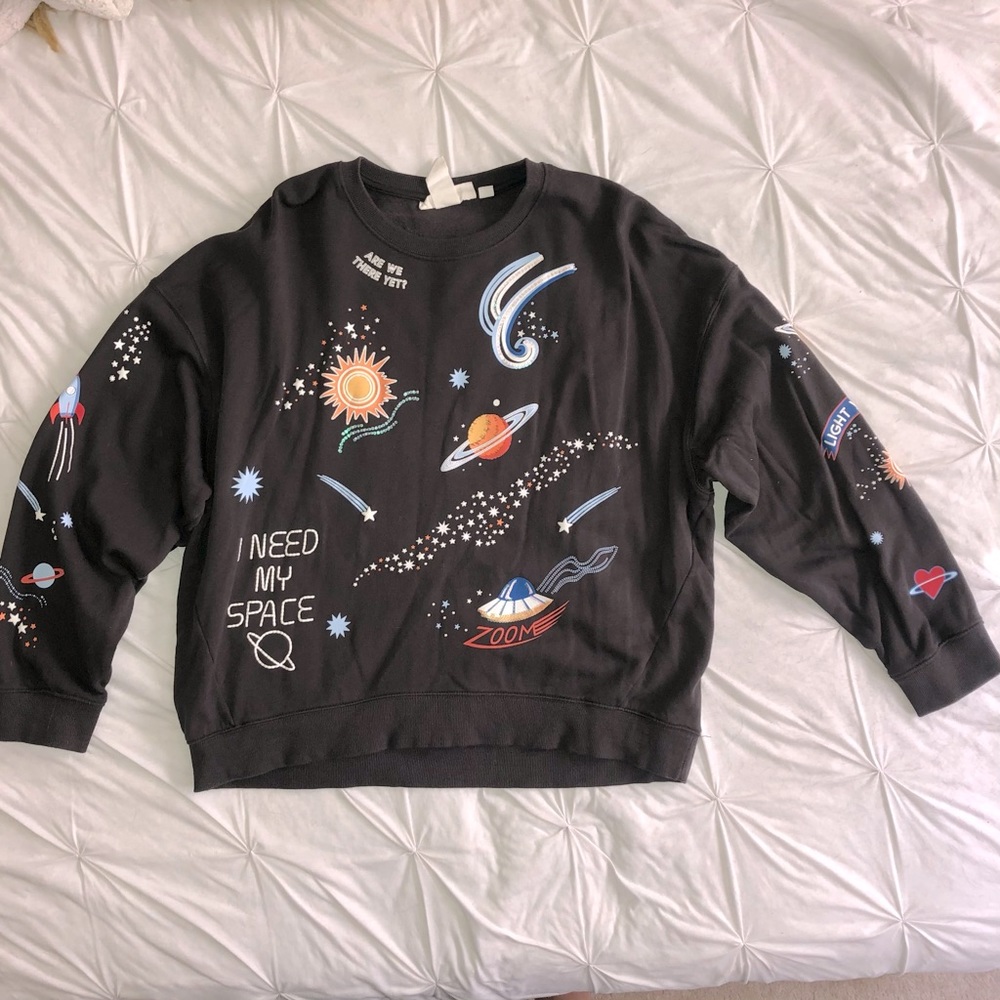 H&M Outerspace Design Sweatshirt